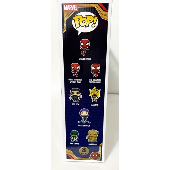 Funko Pop MARVEL Spider-Man 8 Character NO WAY HOME Bobble-Heads, NEW - Picture 4 of 4